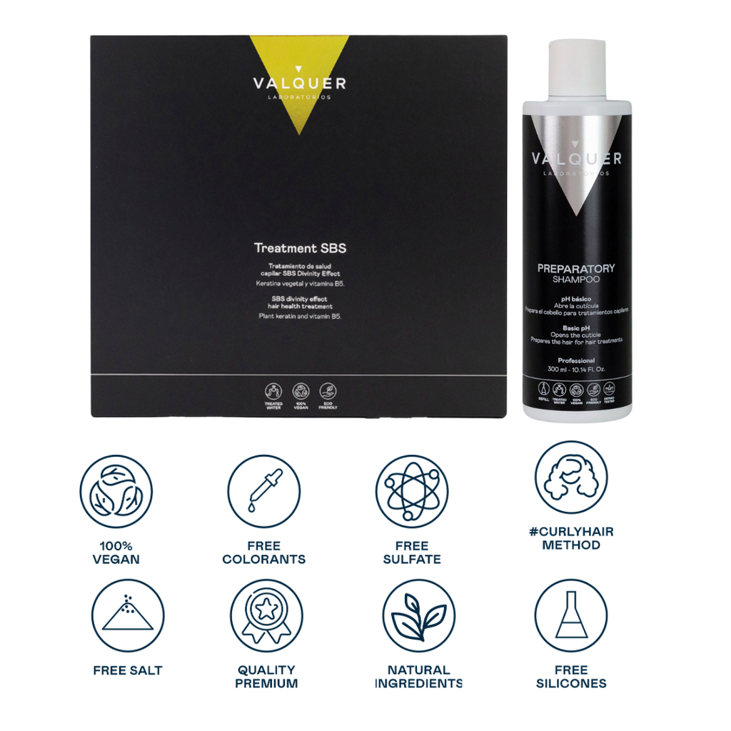 Pack de traitement capillaire SBS avec shampooing préparatoire