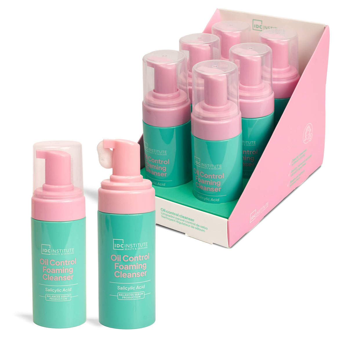 Nettoyant moussant visage régulateur de sébum - IDC Institute