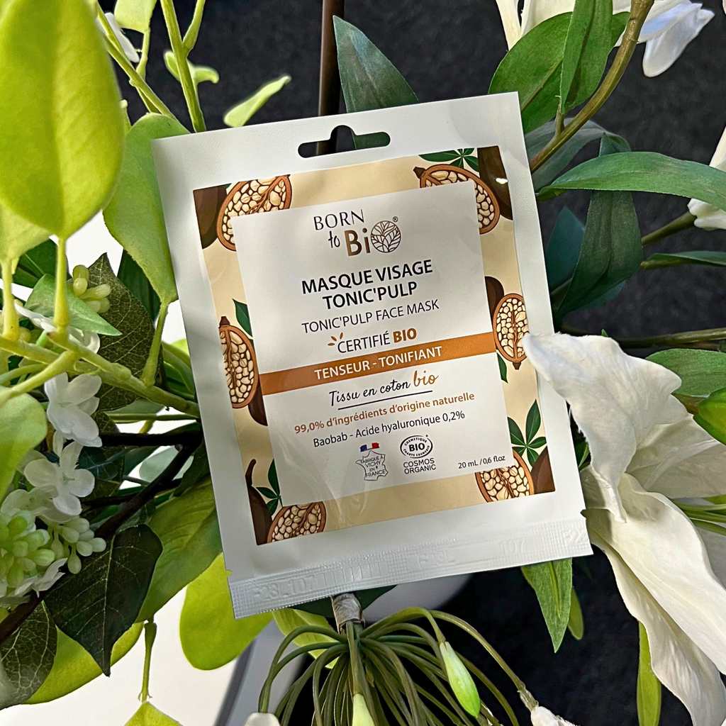Masque visage Tonic'Pulp en coton - Certifié Bio