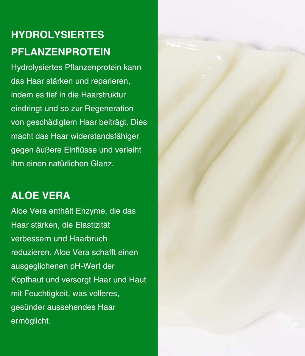 Après-shampoing volumisant au beurre de matcha