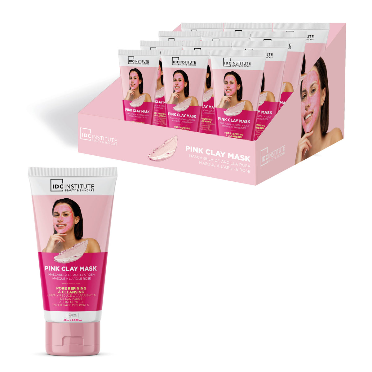 IDC INSTITUTE Masque à l’argile rose 60 ml