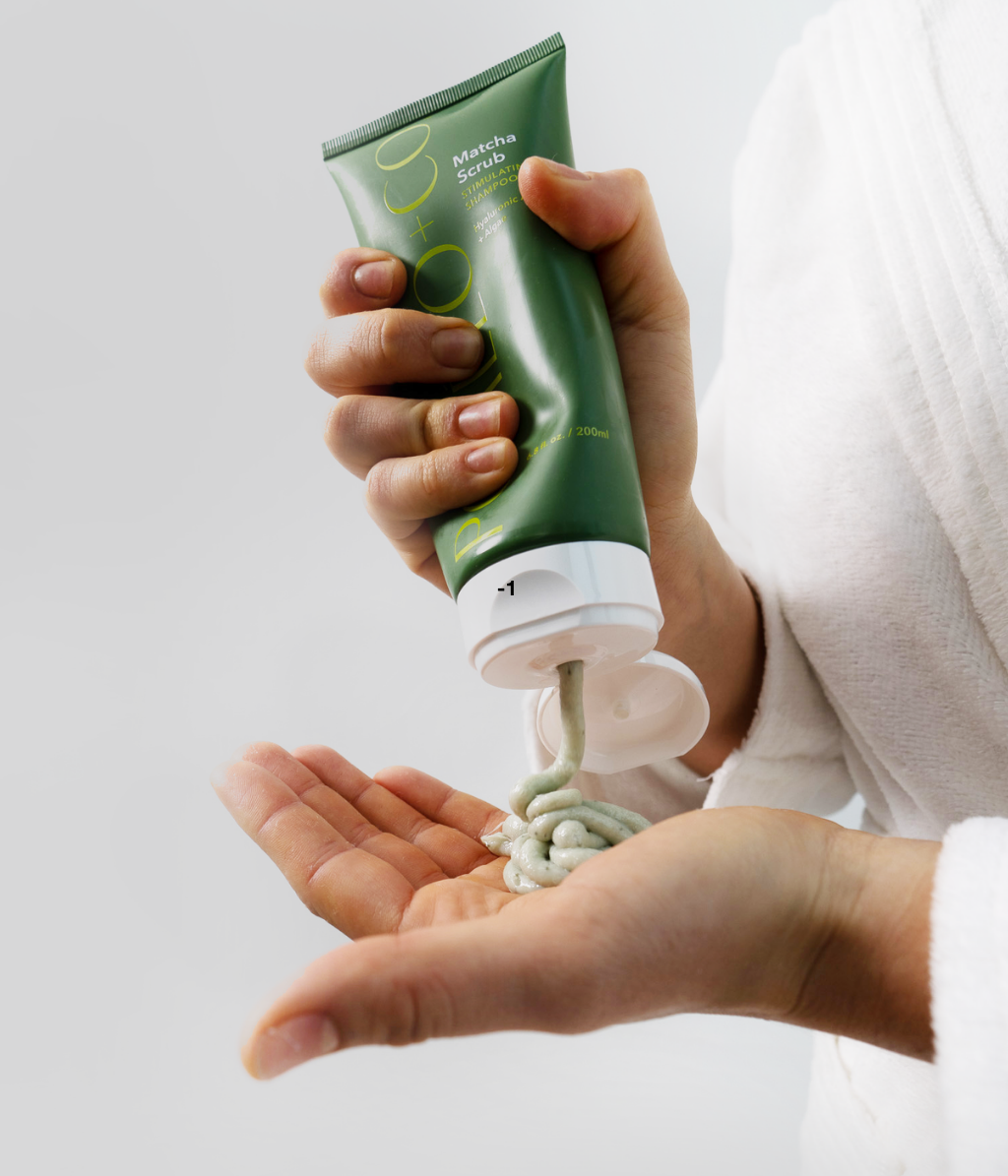 Pomélo+Co. Shampooing gommant au matcha volumateur