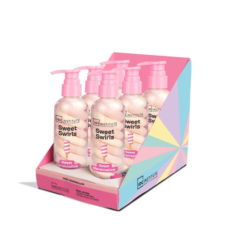 IDC INSTITUTE LOTION POUR LE CORPS À LA GUIMAUVE SWEET SWIRLS 200ml