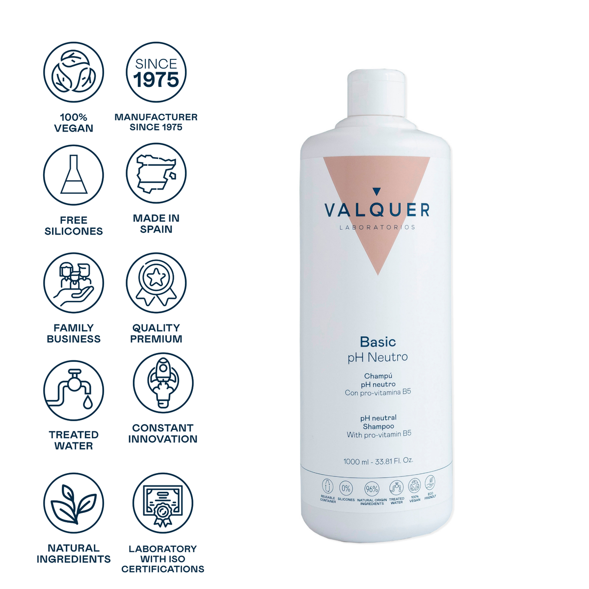Shampoing au pH neutre - 1000 ml