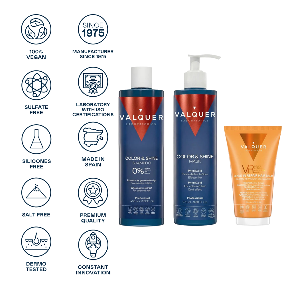 Pack Soin Cheveux Colorés – Shampooing, Masque et VR