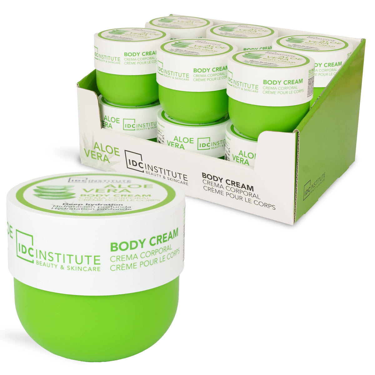 Crème pour le corps à l'aloe vera 500 g - IDC Institute