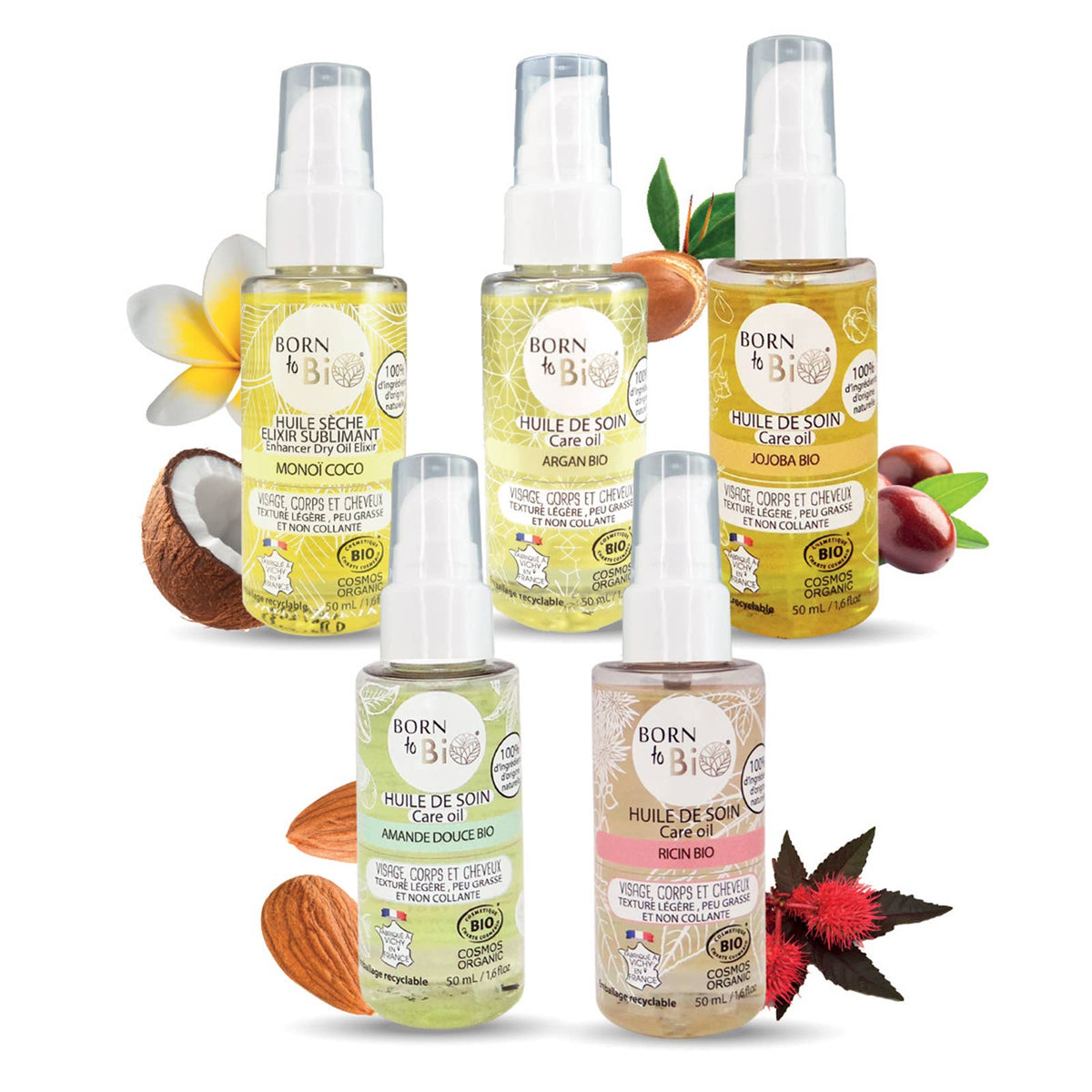 Huile de soin Argan Bio Cosmos Organic  - Born to Bio 50mL
