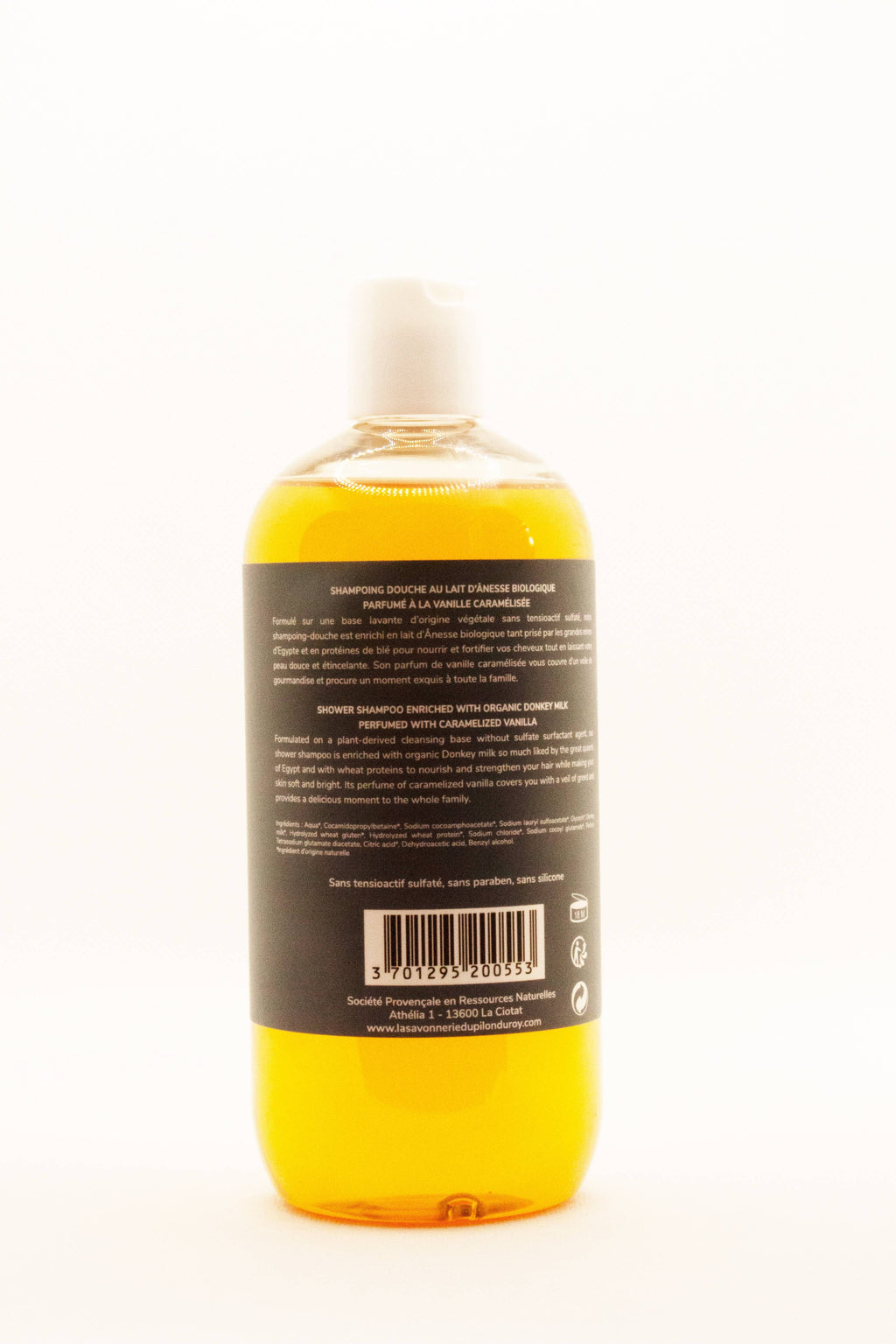 Shampoing et gel douche 2-en-1 au lait d’ânesse 500 ml
