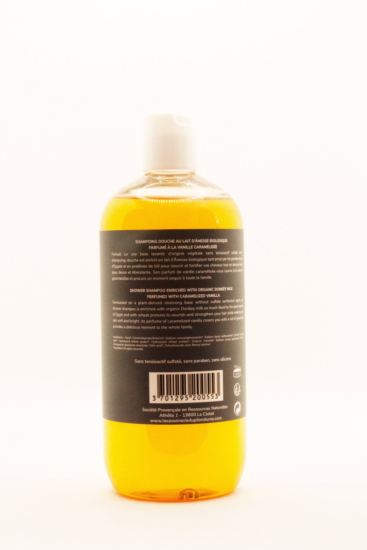 Shampoing et gel douche 2-en-1 au lait d’ânesse 500 ml
