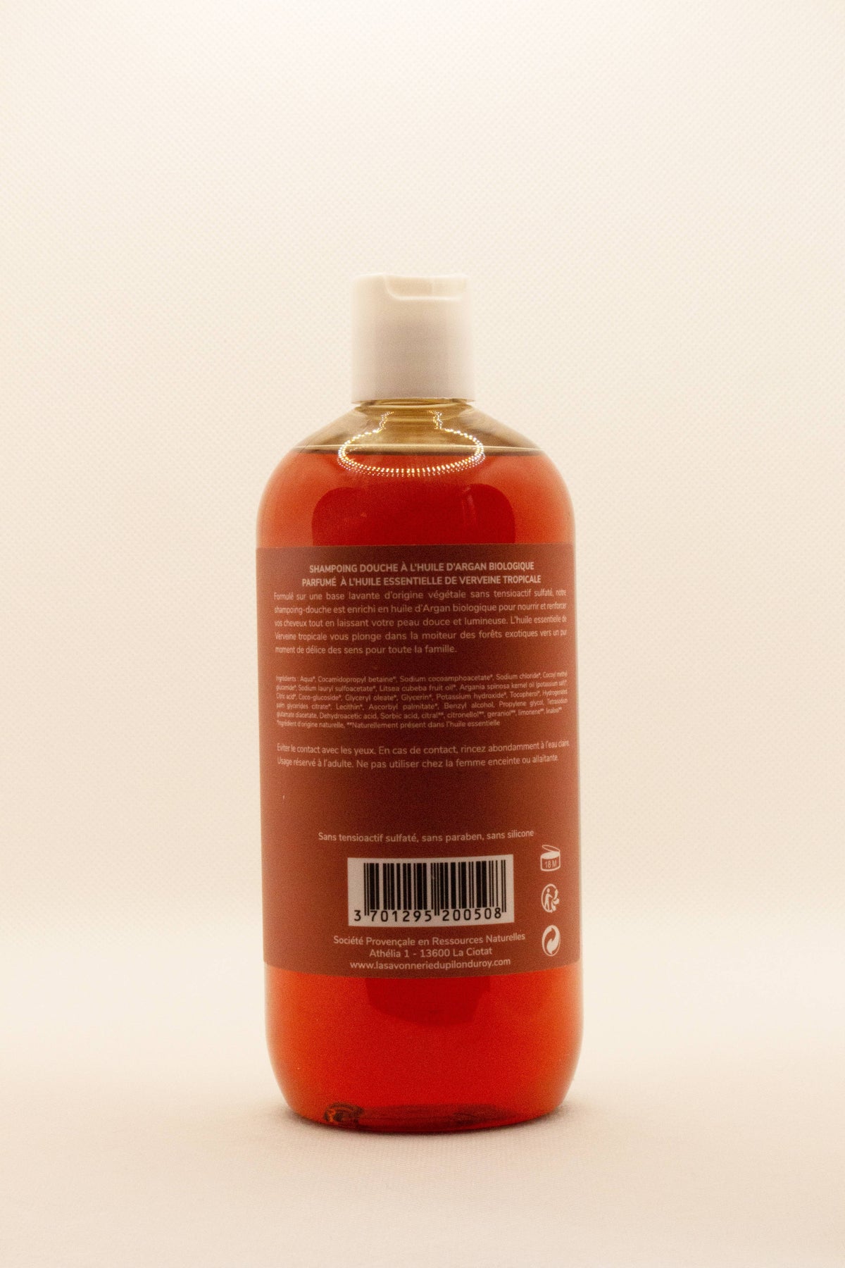 Shampoing-douche à l’huile d’Argan Bio 500ml