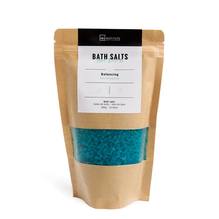 Sel de bain Pure Energy IDC INSTITUTE 350 g - Pack 3x4 couleurs