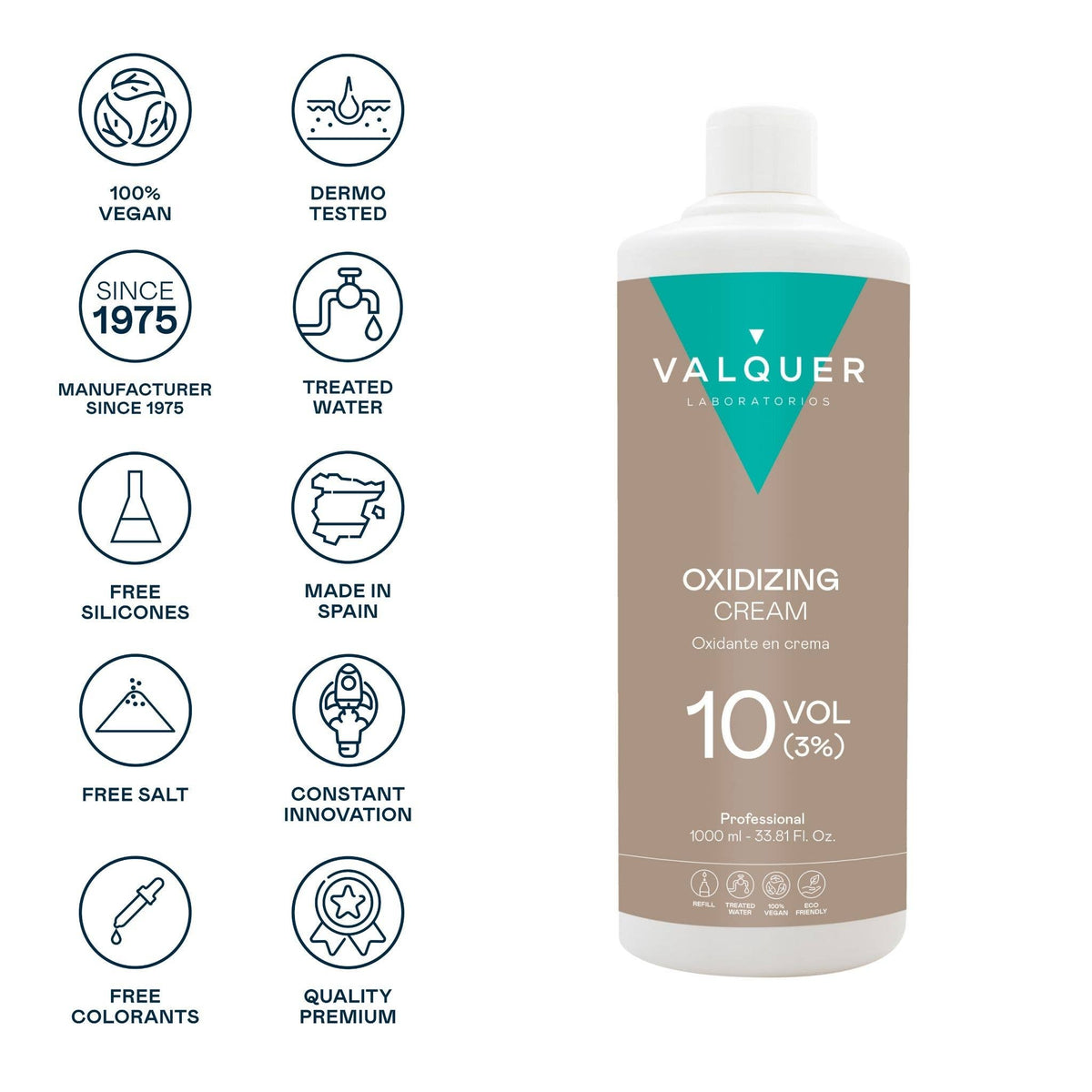 Crème oxydante 10 vol (3 %) - 1000 ml