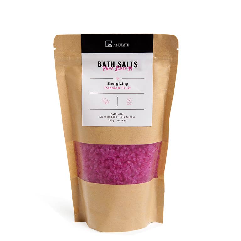 Sel de bain Pure Energy IDC INSTITUTE 350 g - Pack 3x4 couleurs