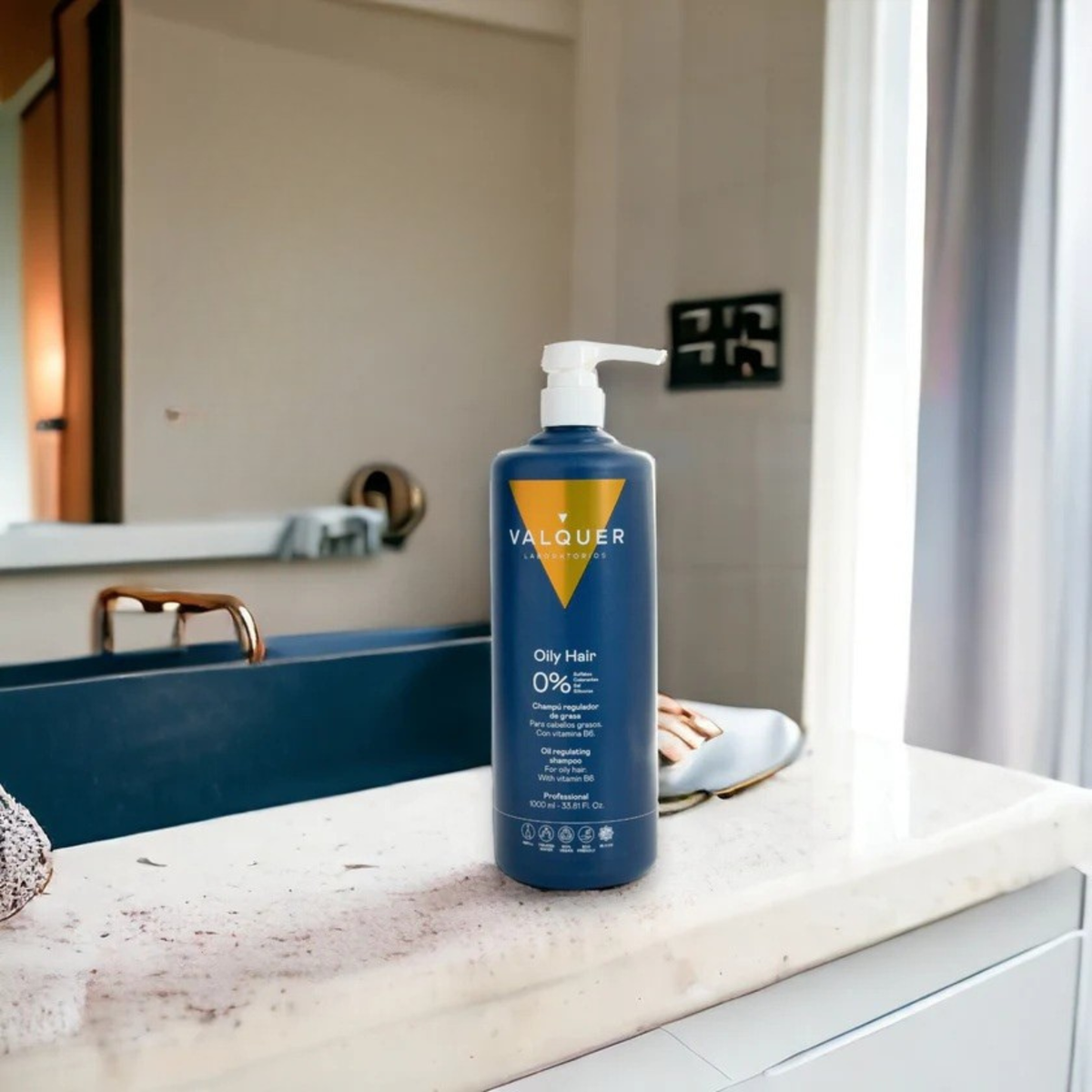Shampooing pour cheveux gras - 0 % sulfates - 1000 ml