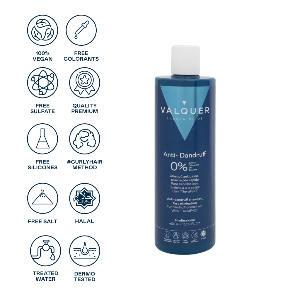 Shampooing antipelliculaire sans sulfates ni sel - 400 ml
