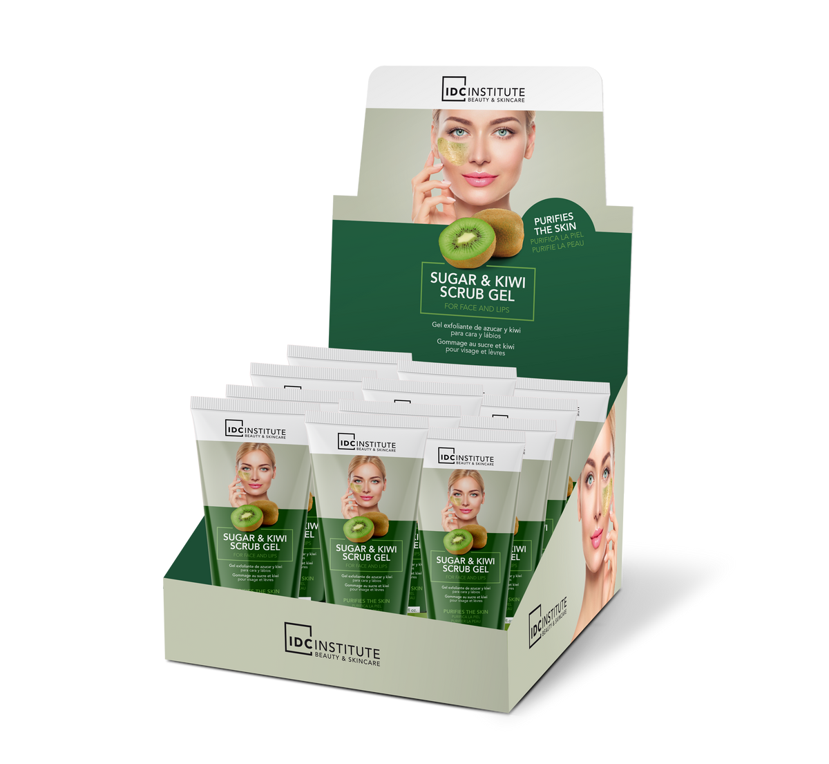 Gel exfoliant au sucre et au kiwi Idc Institute 60 ml
