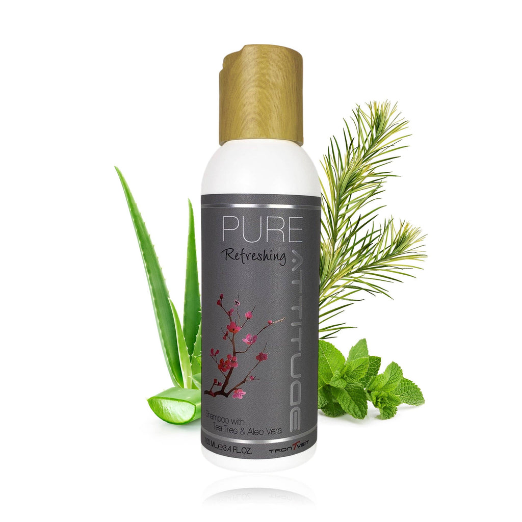 PURE Shampooing rafraîchissant naturel pour cheveux - 100 % végétalien