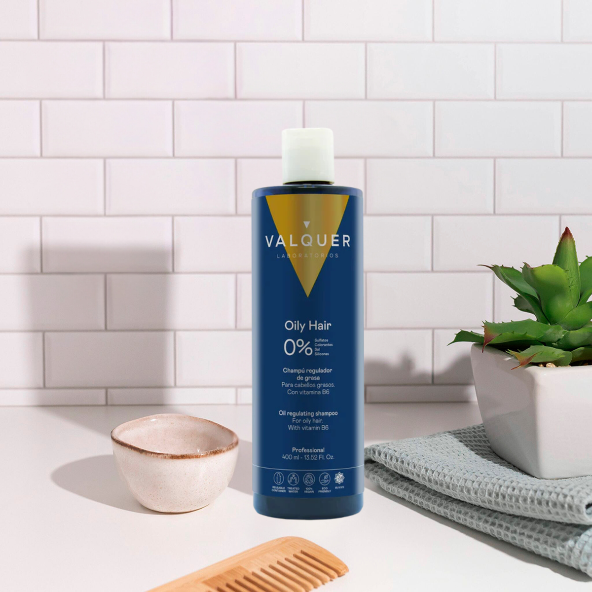 Shampoo pour Cheveux Gras - 0% Sans Sulfates - 400 ml
