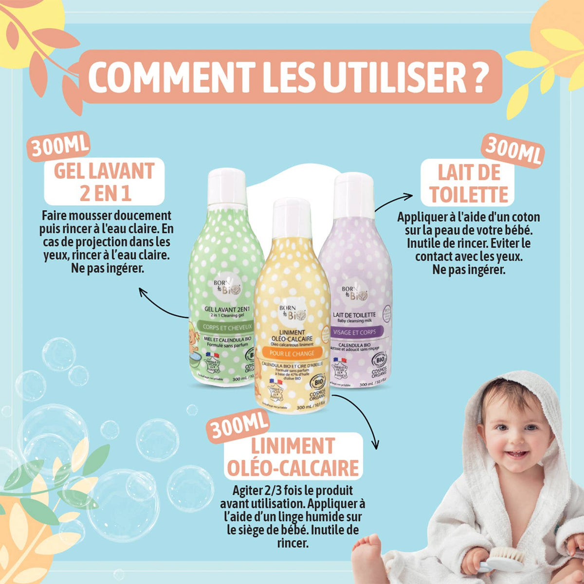 LINIMENT OLEO-CALCAIRE -  300 ML - POUR LE CHANGE