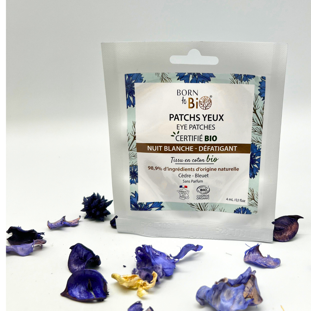 Patchs pour les yeux Nuit blanche en coton - Certifiés Bio