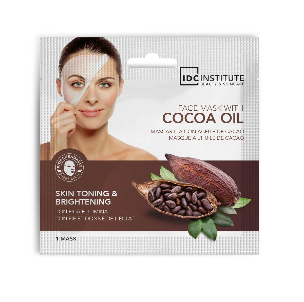 IDC Institute Masque Visage à l'Huile de Cacao 22 g